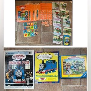 VIntage Lot of 5 Thomas The Tank Engine Games and Puzzles